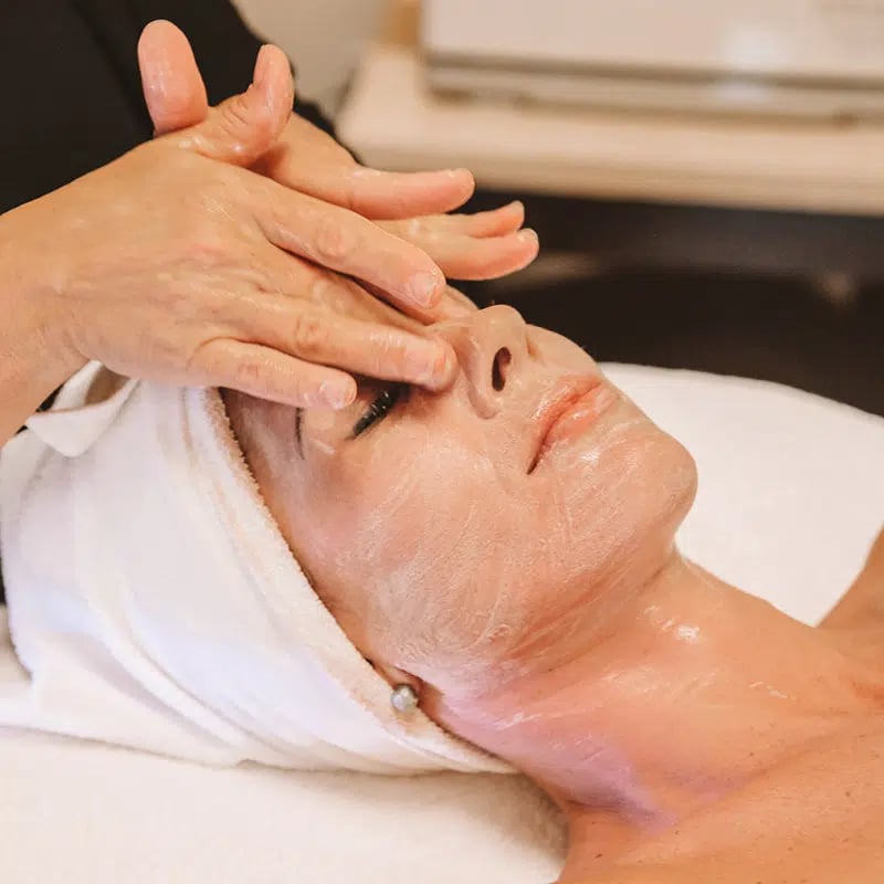 Female patient receiving MediSpa Maui's signature facial